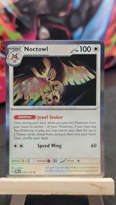 Noctowl 078/131 Holo PRE SV: Prismatic Evolutions Rare NM-MP