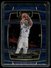 2021-22 Panini Select #84 Seth Curry Blue Prizms