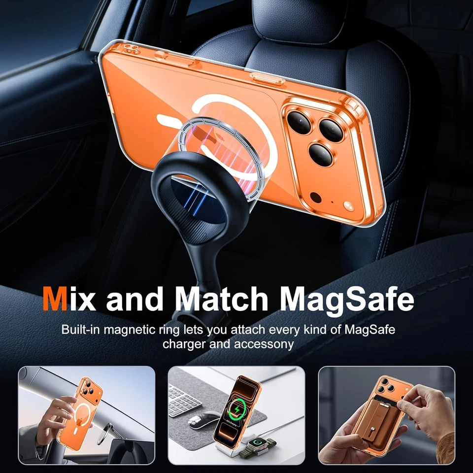 Funda Temdan para iPhone 17 Pro Max Transparente con Protector de Pantalla, [Compatible con  Foto 3 de 4