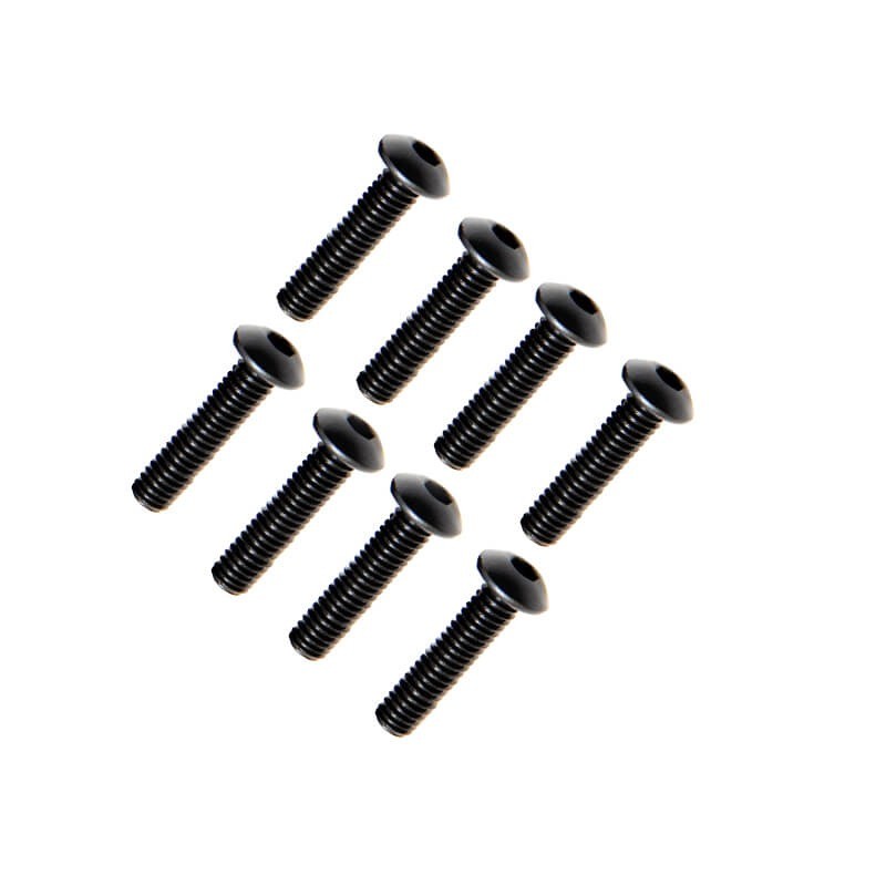 FTX Button Head Hex Screw M4 X 16mm (8pc)