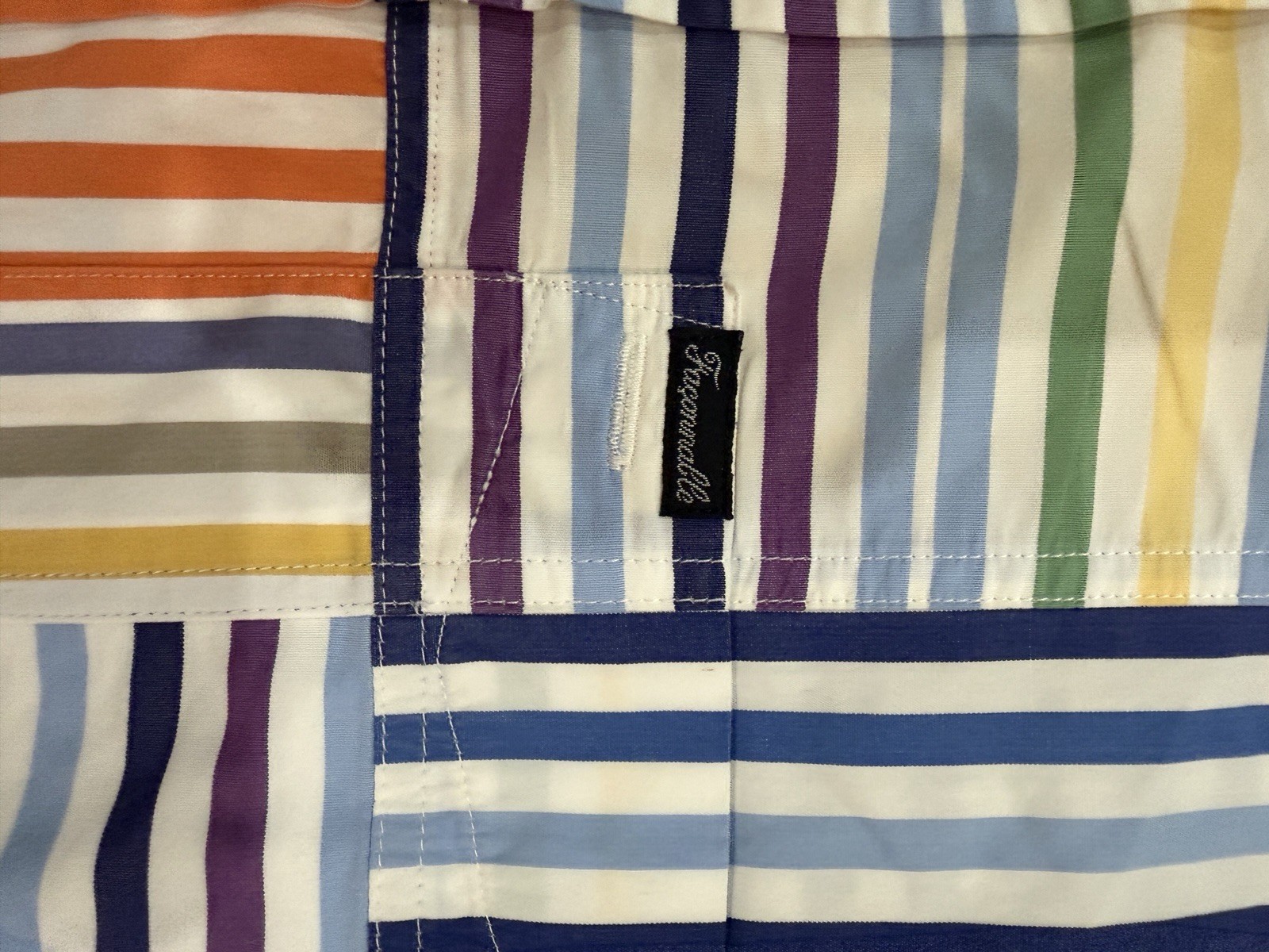 Faconnable Patchwork Multicolor A. Goldberg Sz L … - image 3