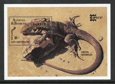 Antigua - Barbuda 1987 Capex - Ground Lizard min. sheet fine fresh MNH