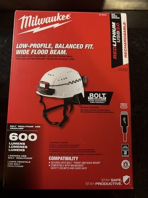 Milwaukee Tool 2118-21 Bolt Redlithium Usb Headlamp (600 Lumens)