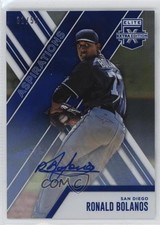 2017 Panini Elite Extra Edition Aspirations Blue 31/50 Ronald Bolanos Auto 4r3