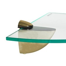 30cm Glass Floating Corner Shelves Narrow Bathroom Storage Display Shelf Unit