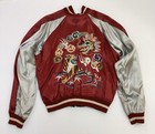 Vintage 1950s Korean War Sukajan Souvenir Reversible Velour Map Jacket Size — photo 9