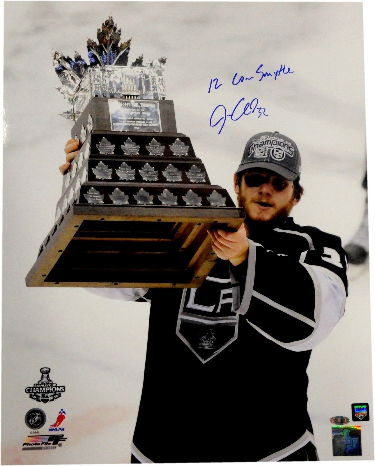 Jonathan Quick Autographed Signed Los Angeles Kings Hand 16x20 Photo Conn Smythe Award Steiner 