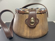 Vintage Wooden Purse, Vintage Accessories, Vintage Purse