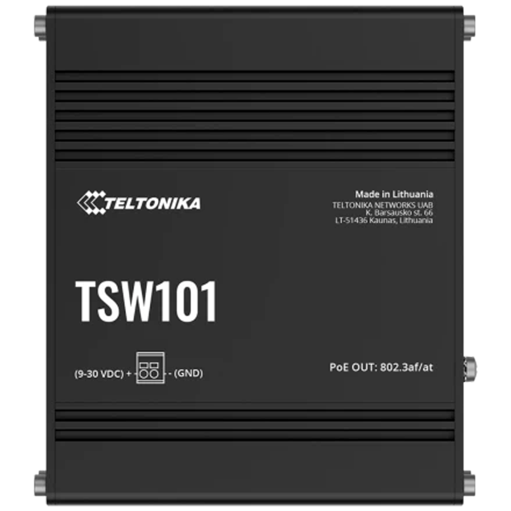 Teltonika TSW101 Gigabit Ethernet [10/100/1000] Supporto Power over Ethernet [Po - Immagine 2