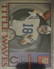 2001 Donruss Elite Title Waves#TW-20 Peyton Manning Title Waves Holofoil #/1999