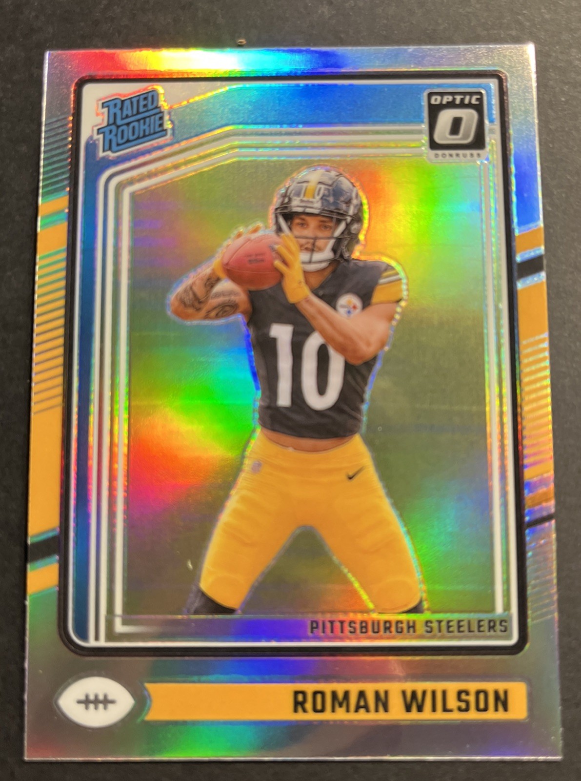 Roman Wilson 2024 Panini Donruss Optic Silver Prizm #285 Rated Rookie Card RC