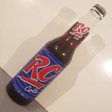 Vintage RC Royal Crown Cola 12 oz. Soda Bottle full req. metal bottle cap opener