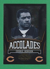 CEDRIC BENSON 2005 Playoff Honors Accolades Card A-10 Chicago Bears Rookie /699*. rookie card picture