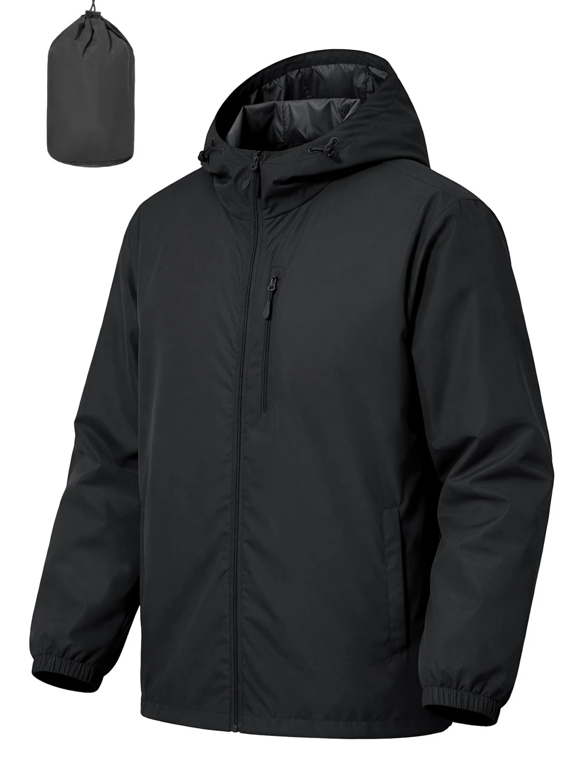 Men's Cycling Jacket Rain Jacket Waterproof Windbreaker Raincoat Running Hiki...