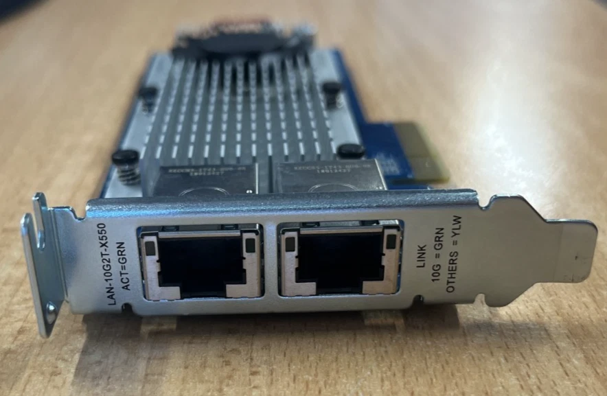 LAN-10G2T-X550 QNAP Low profile Dual-Port 10Gbase-t Network Expansion Card - Image 3 of 4