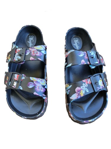 Magiko Adjustable Double Buckle EVA Slides Sandals - Picture 17 of 25