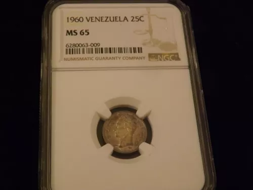 1960   25 C                 Venezuela       NGC MS 65