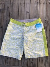NEW PATAGONIA WATER GIRL SHORTS 16 36" waist Green Boardie Swim Trunks NWT