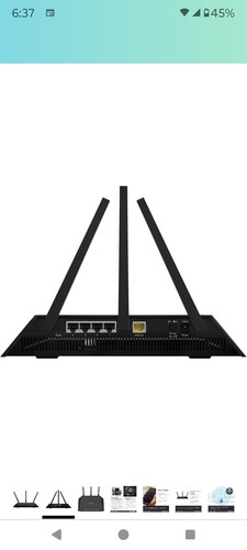 Netgear Nighthawk R6700v3 Smart AC1750 WiFi Router (WiFi Speed up to 1750 Mbps - Picture 12 of 13