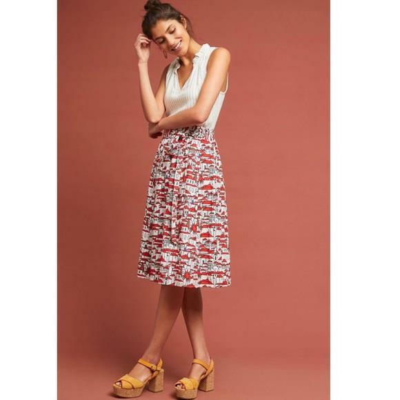 NWOT ATHROPOLOGIE PORRIDGE GETAWAY PRINTED SKIRT sz XL (as is) NWOT ATHROPOLOGIE PORRIDGE GETAWAY PRINTED SKIRT sz XL (as is)