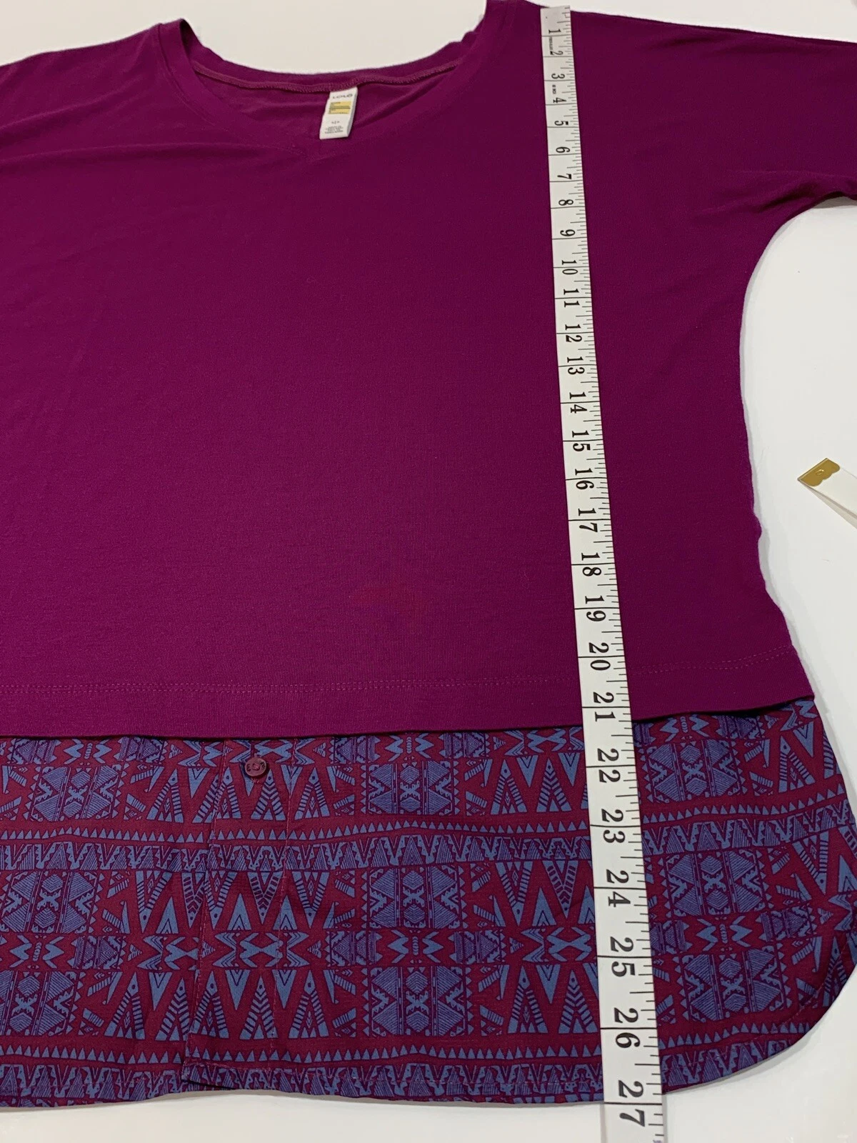 lole 3/4 sleeve v-neck soft shirt