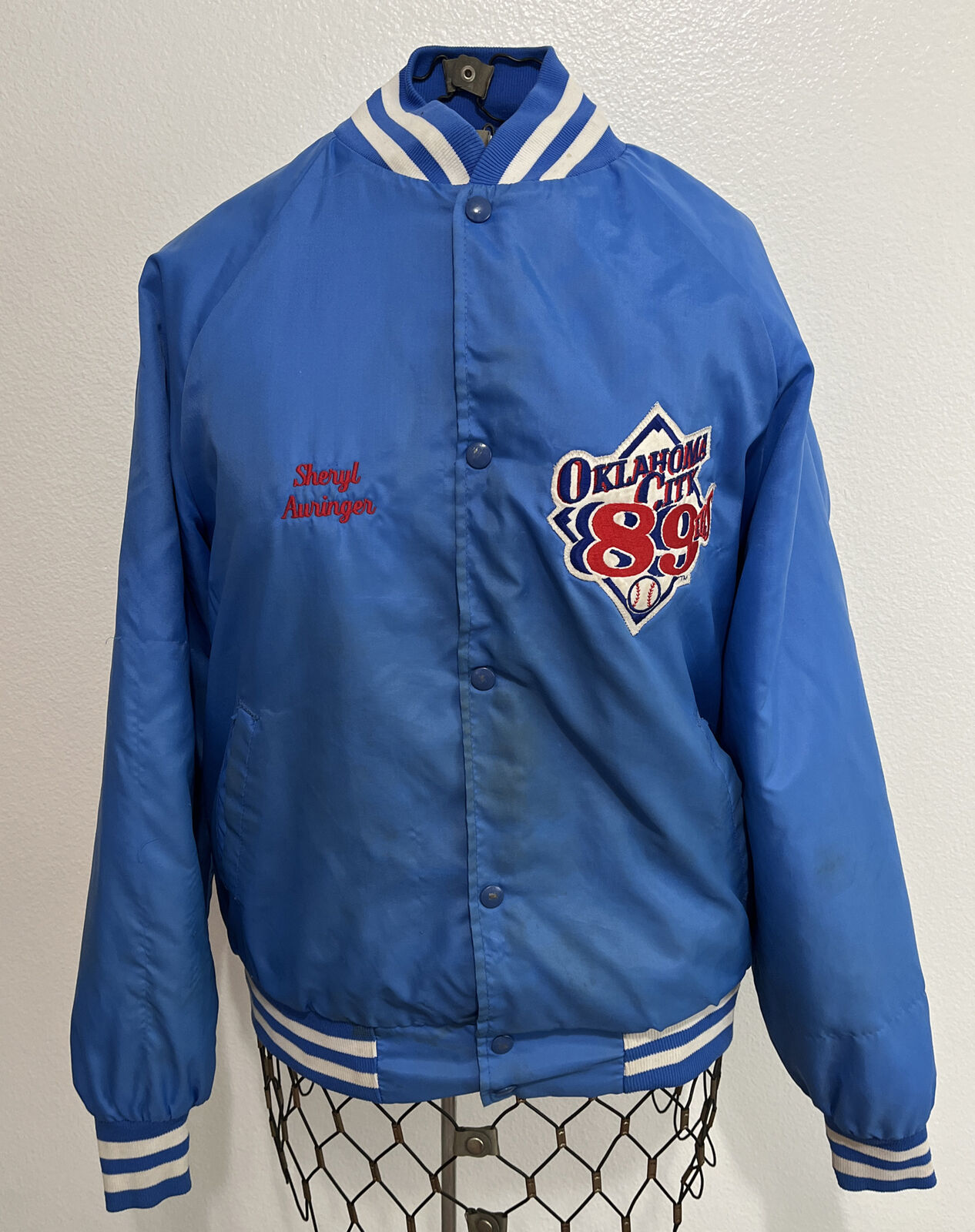 Vintage Oklahoma City Industry No. 1 89ers Cheap bargain jacket baseball warmup.