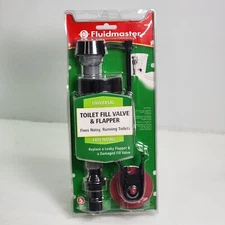 NEW Fluidmaster 400CR Universal Toilet Fill Valve & 2" Toilet Flapper Repair Kit