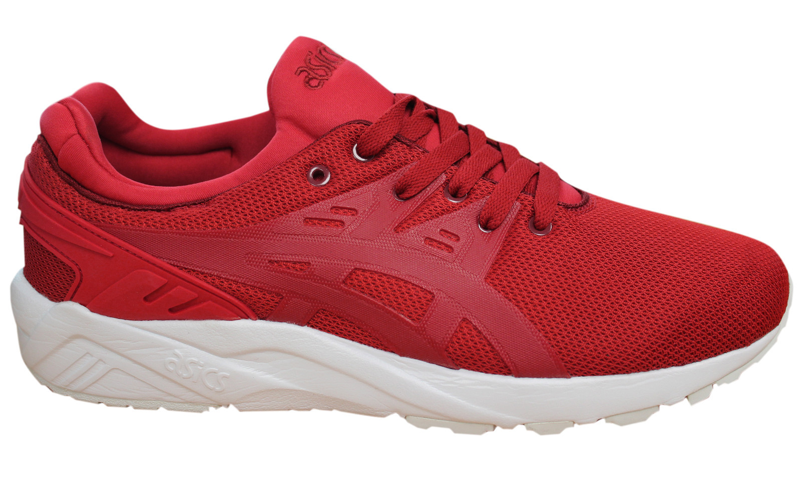 Asics Gel-Kayano Evo Mens Trainers Lace Up Shoe Textile Red White H707N 2323 M5 Asics Gel-Kayano Evo Mens Trainers Lace Up Shoe Textile Red White H707N 2323 M5