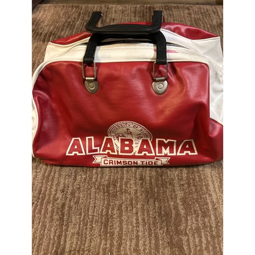RARE 60-70's Vintage NCAA Alabama Crimson Tide Duffle Bag Travel Gym Carry On