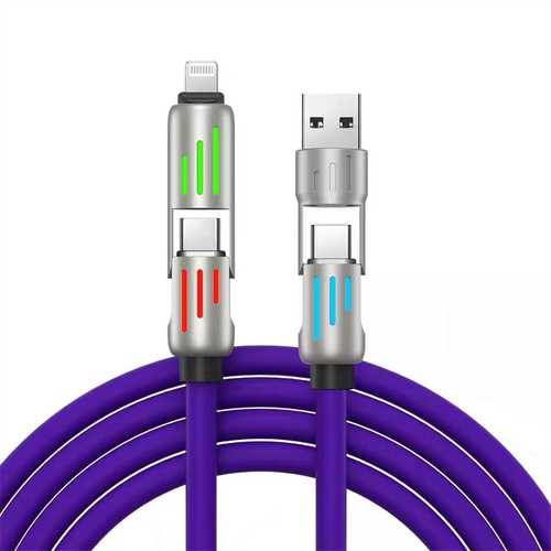 240W Fast Charging Wall Charger & RGB Charge Cord For iPhone 16 15 Pro Max 14 13 - Picture 16 of 26