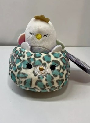 Squishmallow Squishville 2'' Serena Swan Blue Teal Constance Leopard Vehicle New
