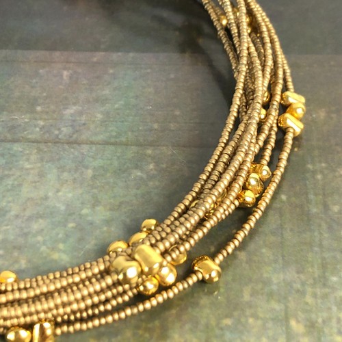 JOAN RIVERS Multi Strang Station Perle gehämmert goldfarben Amulett Anhänger Halskette - Bild 10 von 16