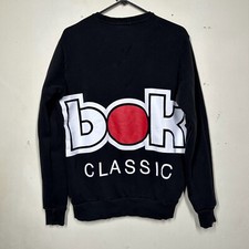 Vintage Y2K Reebok Classics International Red Button Sweatshirt size Medium