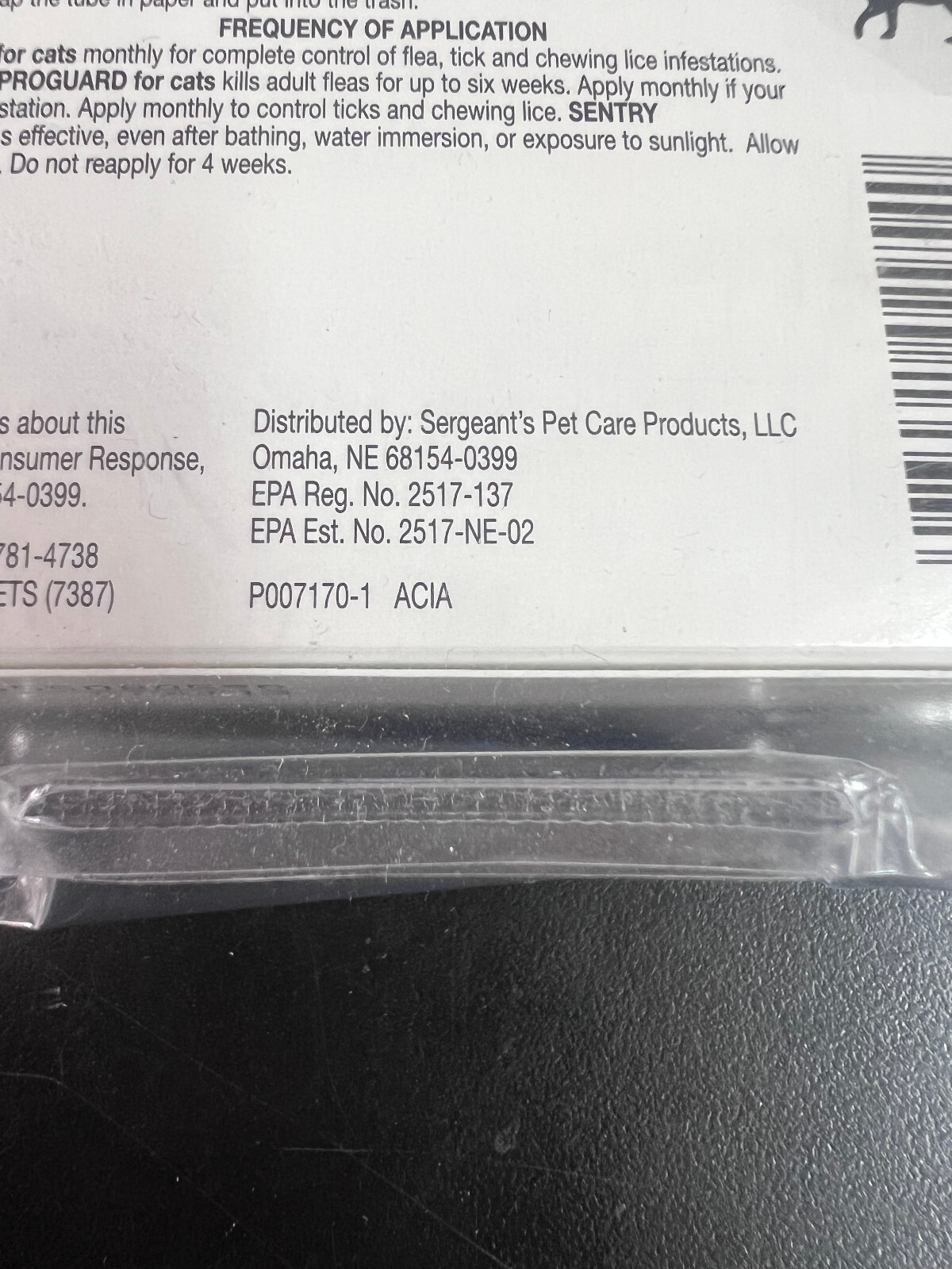 SENTRY FIPROGUARD for CATS 3 MONTHS Treatments Kills FLEAS TICKS LICE