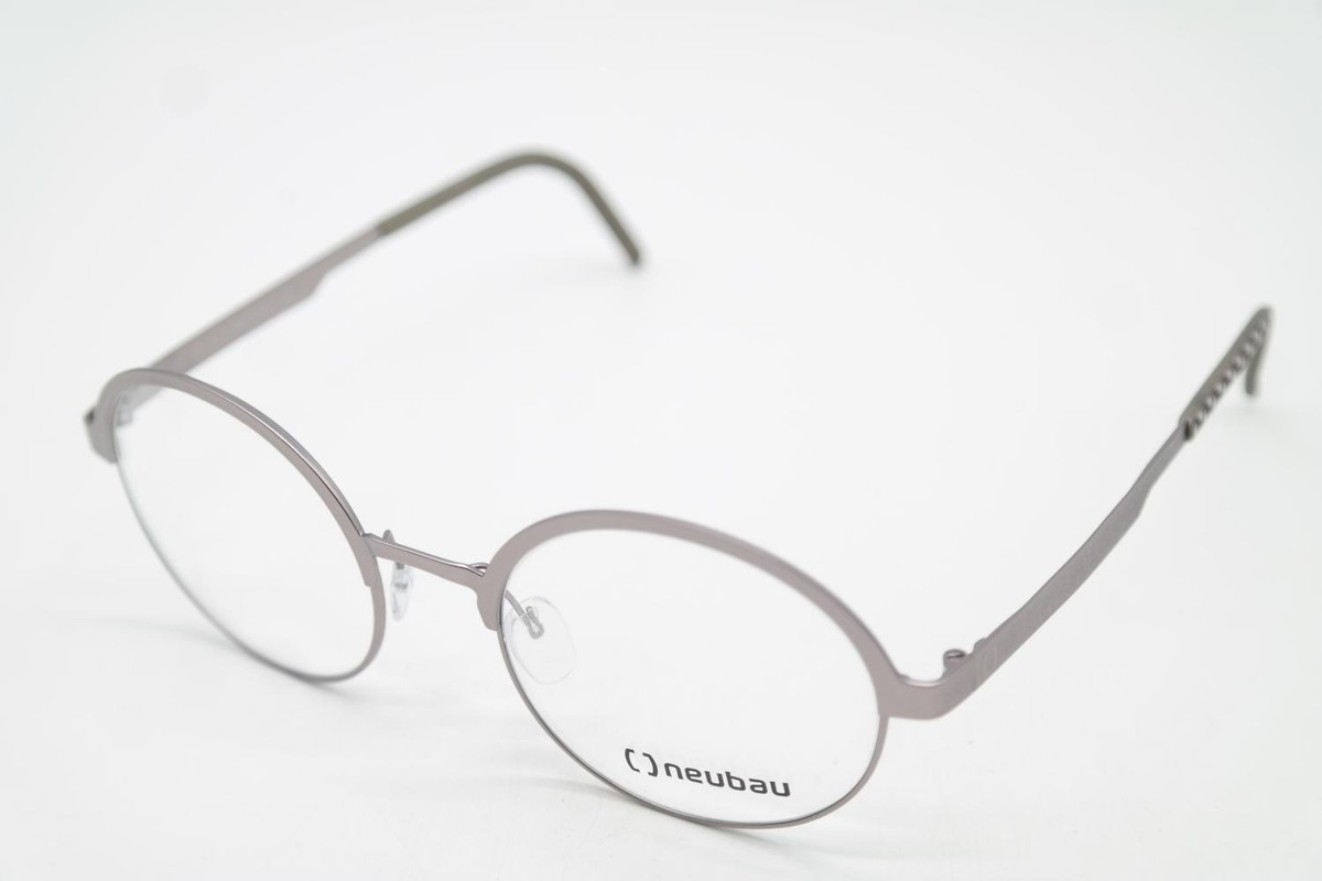 Occhiali neubau Floh n01 Argento Ovale Montatura Occhiali Nuovo
