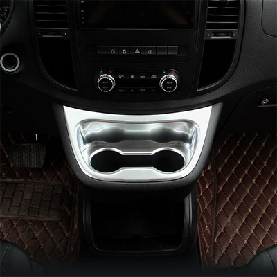 Panneau Porte-Gobelet Central Pour Mercedes Vito / Metris W447 (2016-2023) – Remplacement Direct En Plastique Noir Mat – Installation Facile