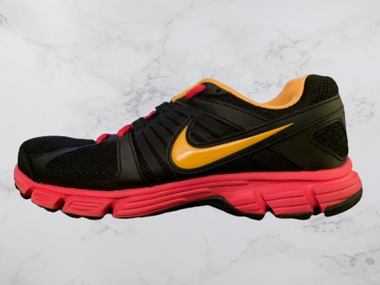 Nike Downshifter Running Training Shoe Size 7, Black/Yellow/Pink