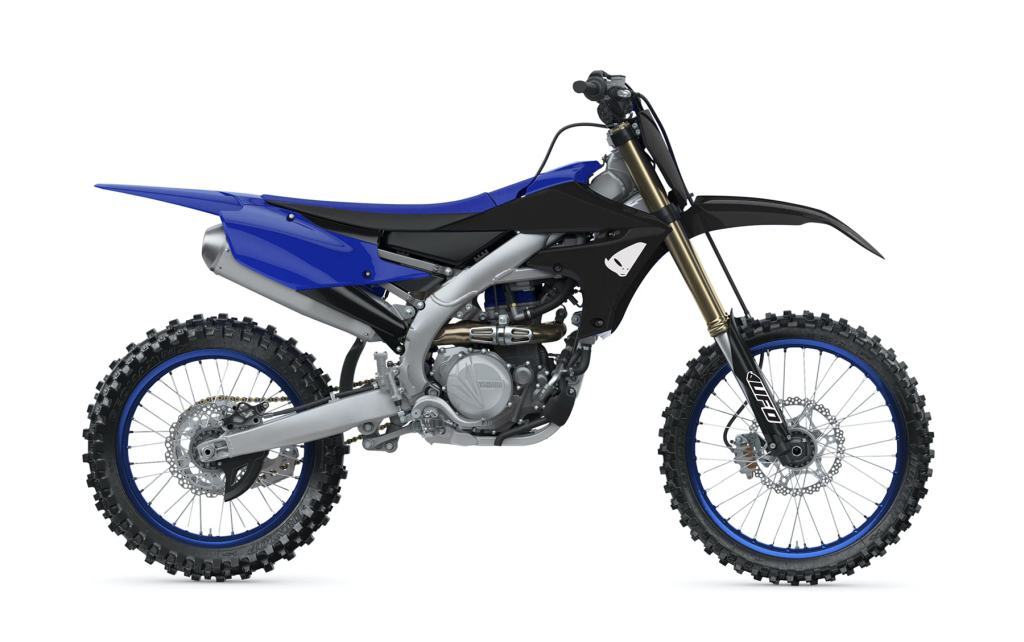 Carénage UFO noir bleu pour rouler sur circuit motocross avec Yamaha YZ250F YZ450F