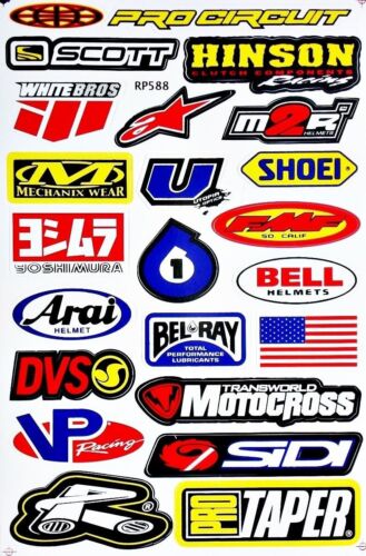 Dirt Bike Motorcycles Supercross Motocross ATV Lot 6 vinyl decals stickers D6015 - Bild 7 von 7