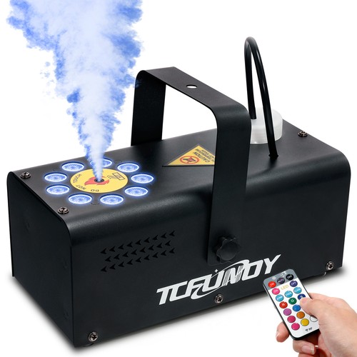 2x Fog Machine Halloween Party Smoke Machine 3 LED Stage Lights Effect 12 Colors - Picture 10 of 10