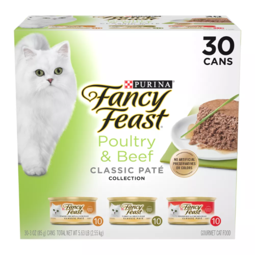 Purina Fancy Feast Classic Paté Variety Pack Chicken, Turkey & Beef Flavor Wet C
