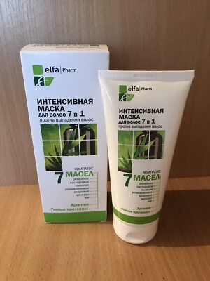 Anti hair loss mask 7 in 1 Elfa 200 ml  Маска против выпадения волос  7 масел