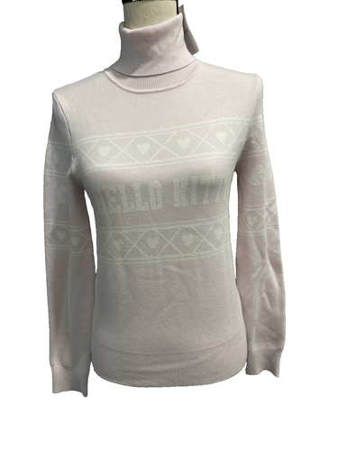 NWT Sanrio FOREVER 21 Hello Kitty Turtle Neck Pink Sweater FREE S&H! - Picture 2 of 10