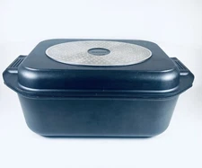 Berghoff Scala Nonstick Double Roasting Pan 9.5 Qt Induction Cast Aluminum EUC