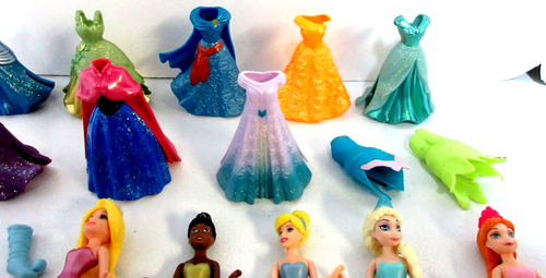 Lot 13 Disney Princess MAGICLIP & Clip On Dolls 3.75 Figures & Clip & Dresses - Picture 3 of 6