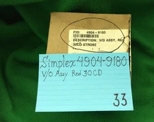 SIMPLEX 4904-9180  V/O  Assy  Red  30 CD