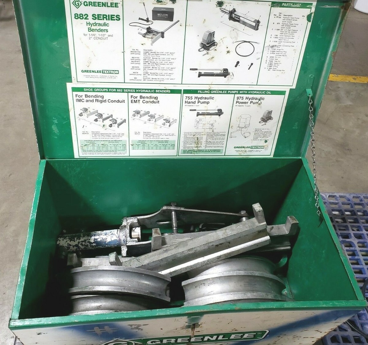 GREENLEE 882 HYDRAULIC 1-1/4