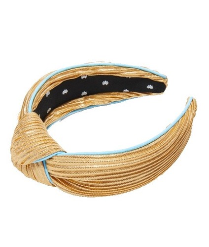 CELINE　ロゴ　カチューシャ　Headband　ブロンドハバナ　ゴールド Celine Hair Accessory Headband / Blonde Havana Acetate Gold Finish