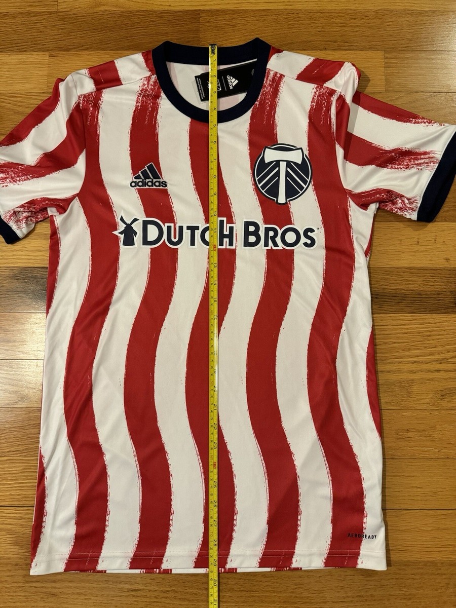 New S Adidas Portland Timbers Dutch Bros Pre-Match Training Jersey