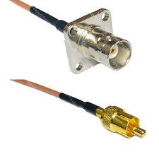 RG316 BNC Flange Female to RCA MALE RF Cable Rapid-SHIP LOT